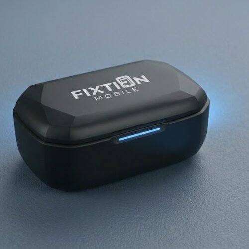 FIXTION TWS Pro Wireless Earbuds - Deep Bass, Type-C Fast Charge (Matte Black)